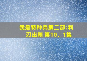 我是特种兵第二部:利刃出鞘 第10、1集